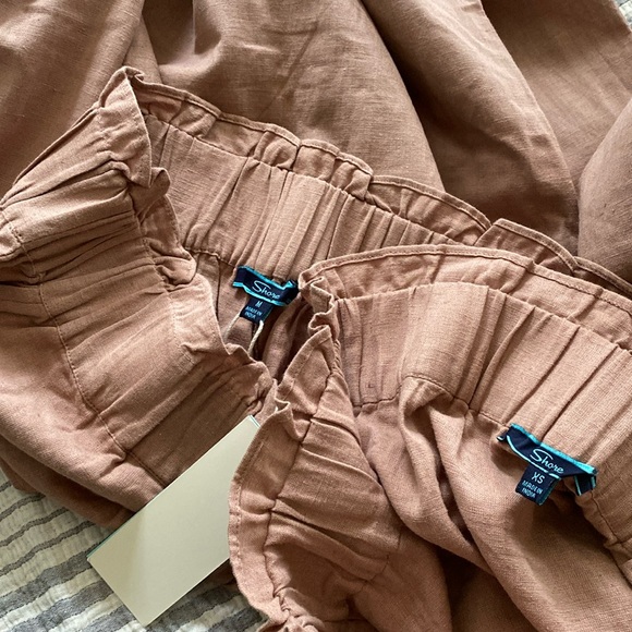 shore brand high waisted linen pant - Picture 7 of 8
